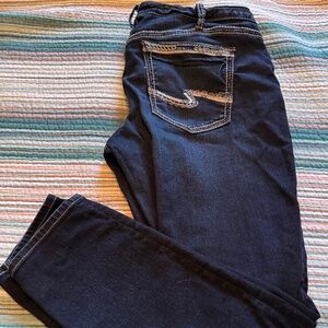 silver jeans